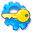 a key over a blue gear